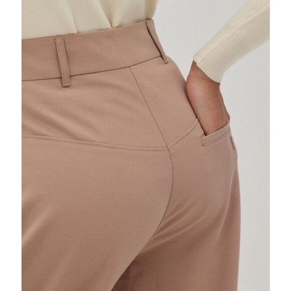 Love, Bonito Calynn Textured Twill Barrel Pants Taupe / Pink Women's 2 - Picture 5 of 14